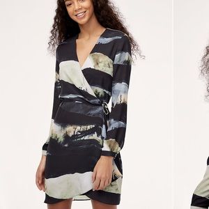 Babaton Wallace Long Sleeve Wrap Dress